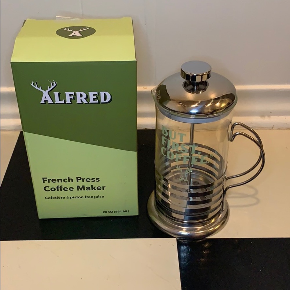 NIB Alfred French Press Coffee Maker